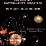 Exposition "instruments insolites" sculptures sonores de Philemoi - Médiathèque du 14 avril au 5 mai 2023