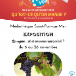 Exposition « La vigne…et si on vous racontait ? » Du 6 au 26 novembre 2024