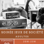 Vendredi 22 novembre de 20h à 23h - Soirée jeux de société (adultes) - casino JOA