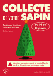 collecte sapin noel saint-pair-sur-mer
