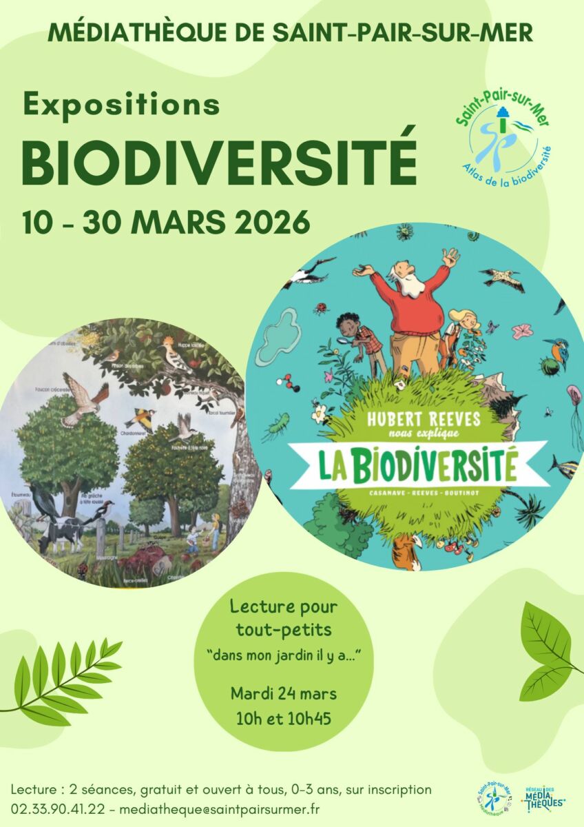 Expo biodiversité médiathèque de saint-Pair-sur-Mer