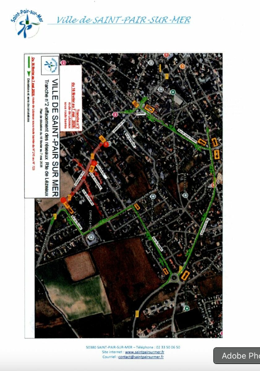 Travaux route de Lézeaux