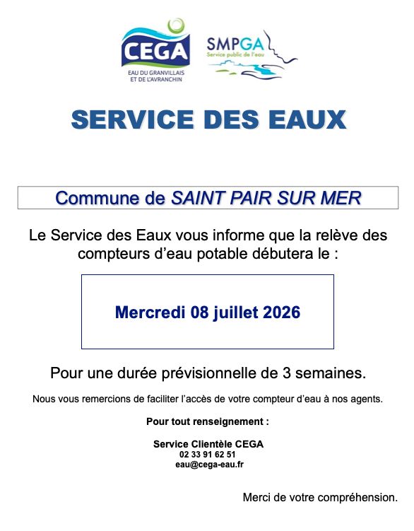 CEGA relève compteur